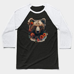 Grizzly Bear Patterns In Nature Baseball T-Shirt